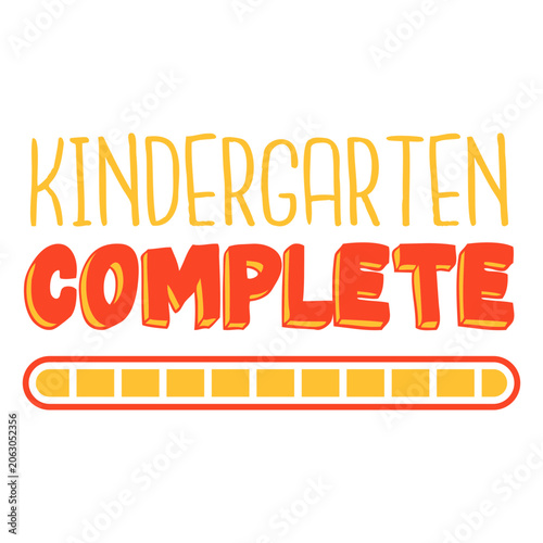Quadro su tela Fun kindergarten completion design
