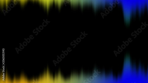 Vibrant Abstract Sound Waveform Visualization with Dynamic Color Spectrum and Motion Effects