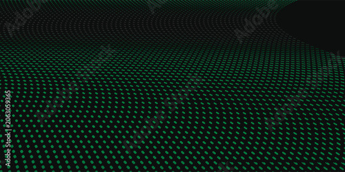 Abstract 3d black background and green ball eps10
