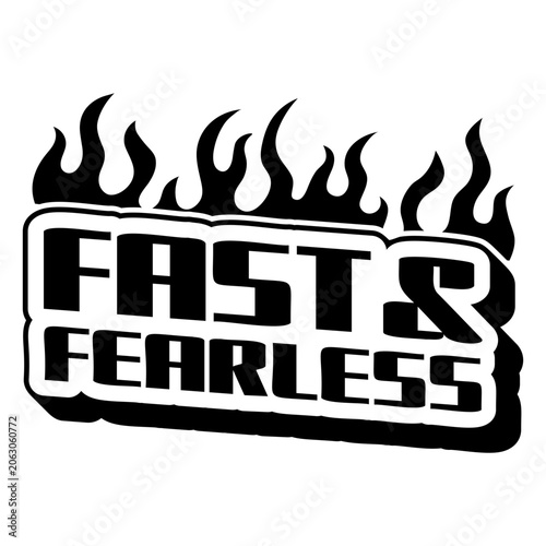 Obraz na plátně Dynamic fast and fearless graphic design