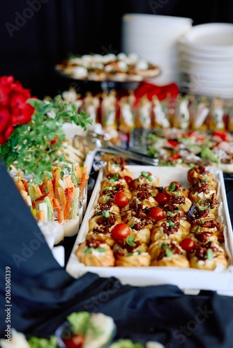 Принти на полотні Delicious catering appetizers for parties and events