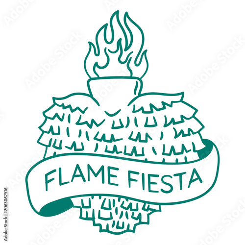 Fotografija Flame fiesta pi&ntilde;ata design