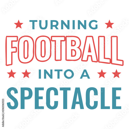 Schilderij op canvas Turning football into a spectacle design
