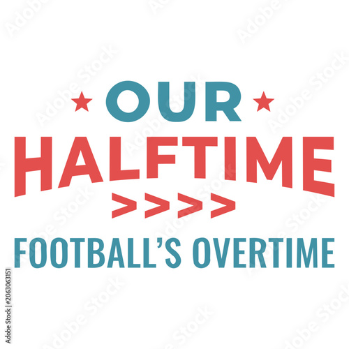 Картината върху платно Bold football halftime graphic design