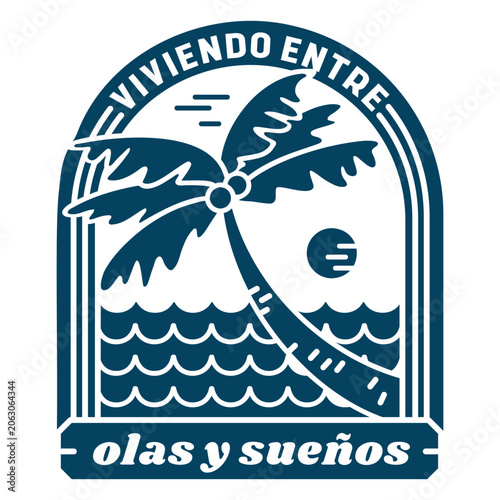 Принти на полотні Vivendo entre olas y sue&ntilde;os design