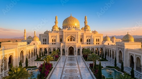 Golden Mosque Palace Architecture Landmark