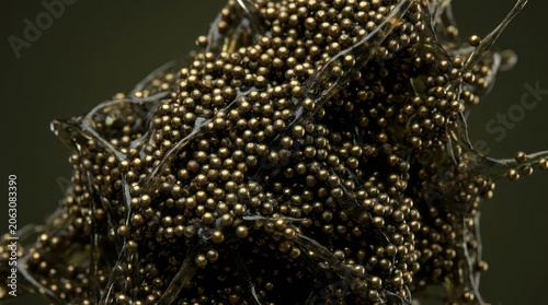 Abstract Metallic Texture with Beads Metallic Texture Beads Organic Design Close-Up Art. Concept featuring metallic, texture, beads, organic, design for professional commercial design.
