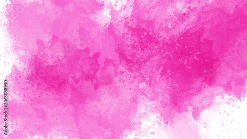 Photos Deep pink and fuchsia watercolor texture with a filled, intense wash effect