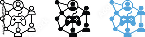Foto Online Gaming Network Social Connection Multiplayer Video Game Community Icons