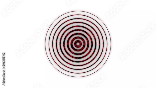 Futuristic Radio Wave Effect Digital Signal Animation Loop