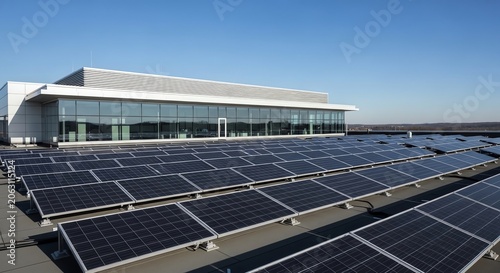 Modern Rooftop Solar Energy Installation