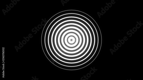 Futuristic Radio Wave Effect Digital Signal Animation Loop