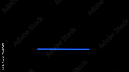 Underline animation for text marking. Sketching elements on a transparent background