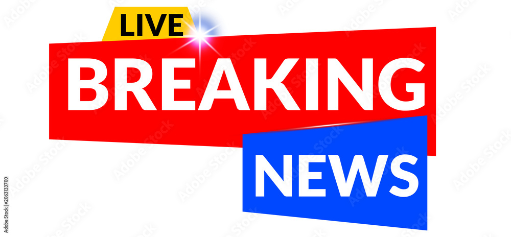 Fototapeta premium Urgent News Alert Lower Third png Transparent Background for Broadcast Graphics Package
