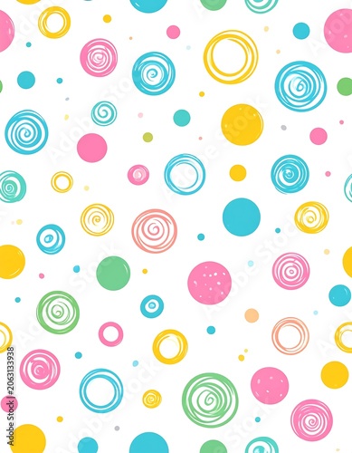 Whimsical circles pattern