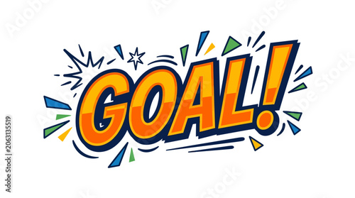 Canvastavla FIFA Worldcup 2026 Goal, achievement, success, celebration, colorful vector grap