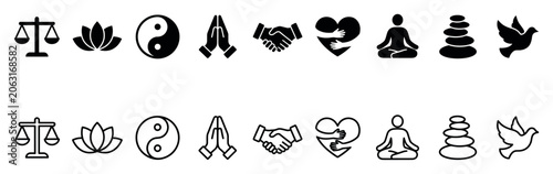 Quadro su tela Icons representing medical health checks and pregnancy care