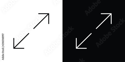 Фотография Expand icon in vector. Logotype icons