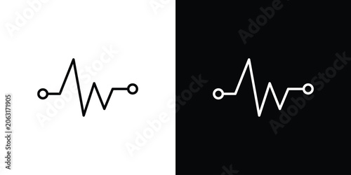 Valokuva Pulse icon in vector. Logotype icons