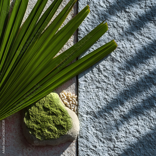 Dragon Boat Festival Reed Leaf Macro Minimal Poster, Reed Fold Glutinous Rice On Concrete, Sharp Light Premium Texture, Visual Material For Catering Gift Brand Commercial Design