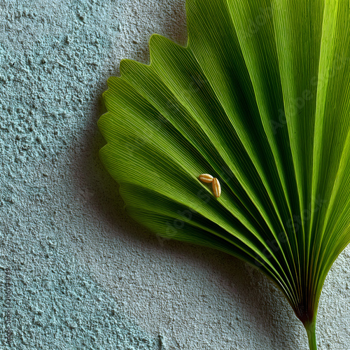 Dragon Boat Festival Reed Leaf Macro Minimal Poster, Reed Fold Glutinous Rice On Concrete, Sharp Light Premium Texture, Visual Material For Catering Gift Brand Commercial Design