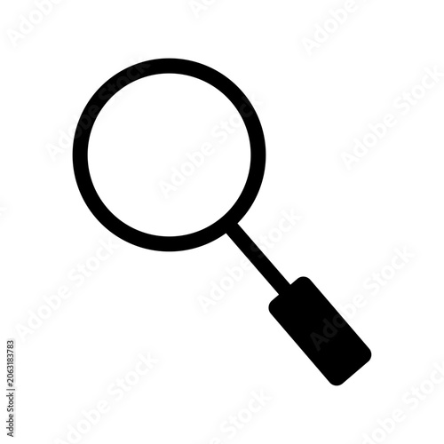 Search Icon Vector, Magnifying Glass Symbol, Find and Lookup Interface Icon