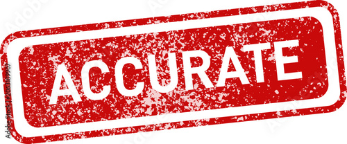 Photos Accurate red rubber stamp vector graphic