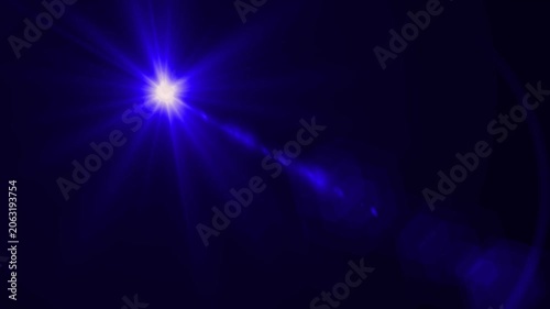 High-quality stock footage of sun rays light effects, for desi Optical Lens flare light background.Emergency Lights black bg. optical flare shine light ray, lens flare shine light flickering light.