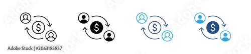 Fotografie Financial Exchange Icon Set