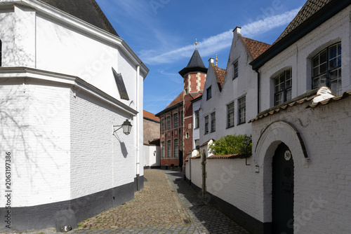 Obraz na plátně Béguinage de Courtrai