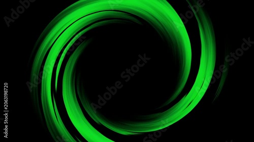 Business neon energy ring animation featuring glowing spiral tunnel, abstract swirl circle, radial rotating light effect, alpha channel background, futuristic technology design.