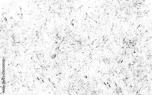 Fotografie Black and white scratched texture on transparent background
