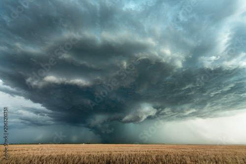 Tableau sur toile Storm cell formation in Tornado Alley
