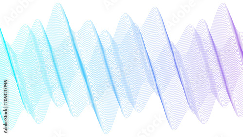 Gradient Guilloche Pattern – Transparent Wavy PNG