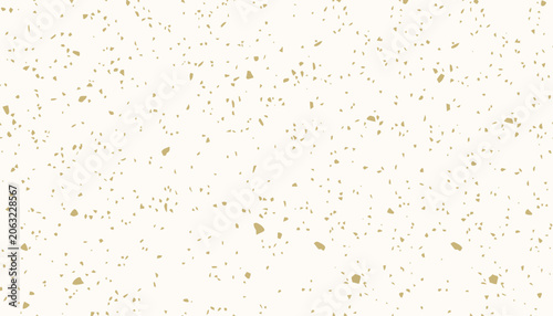 Fotografija Minimalist seamless background with randomly scattered gold confetti particles on creamy beige canvas elegant surface texture for luxury stationery branding