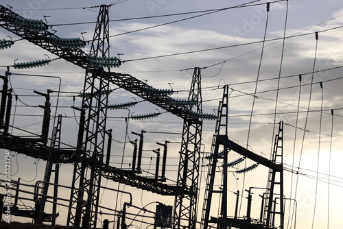Fotografía electrical energy transport for interconnections
