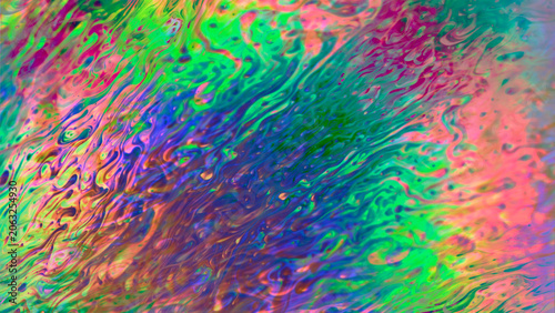 Abstract colorful and vibrant background, close up view