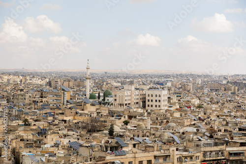 Panoramic View of Aleppo from Citadel Syria