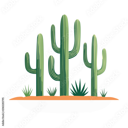 Flat design vector grass isolated on transparent background