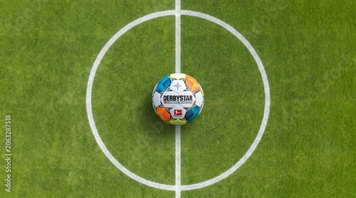 soccer ball on the grass
