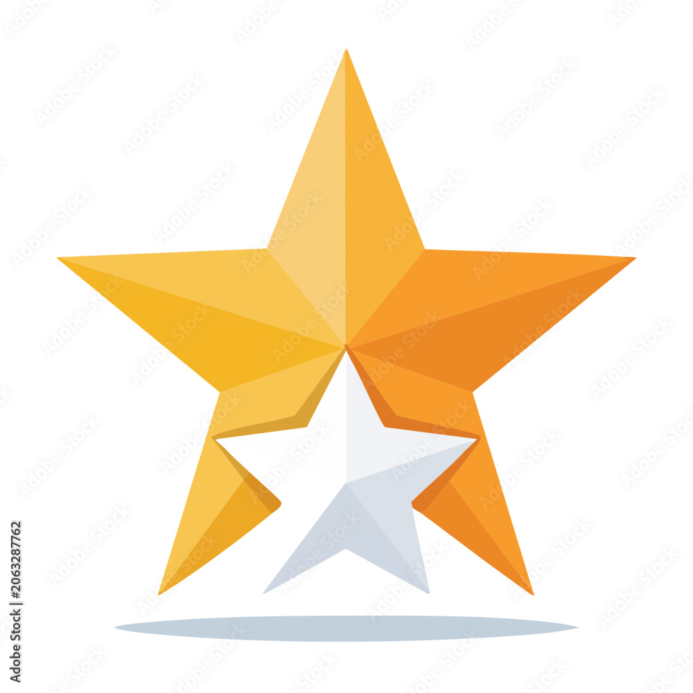 Obraz premium Orange and yellow starburst vector graphic