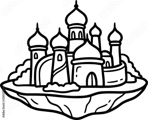 Foto Fantasy Floating Island Palace