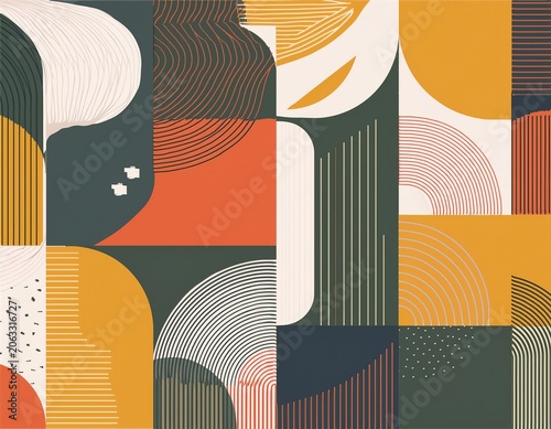 abstract geometric posters background seamless print of minimal modern shapes and forms contemporary backdrop for banners and covers texture