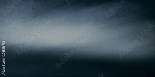 Tableau sur toile Abstract dark blue and grey cloudy sky background, subtle watercolor texture, atmospheric and moody