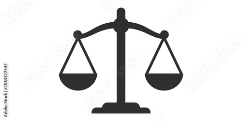 Photos Gray scale balance icon on transparent background
