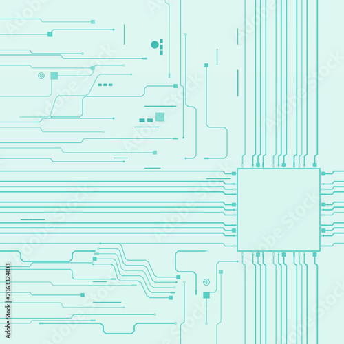 Stylish Tech Circuit Board Background