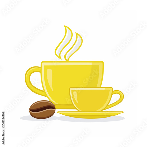 Golden trophy with laurel wreath isolated