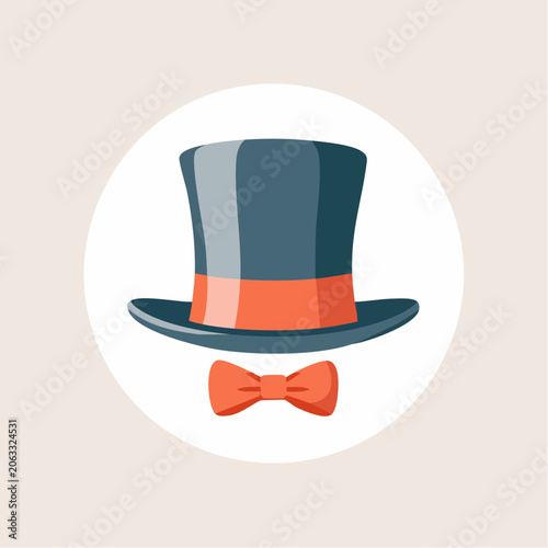 Top Hat and Bow Tie Icon