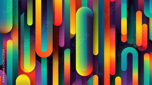 Vibrant Abstract Colorful Geometric Pattern