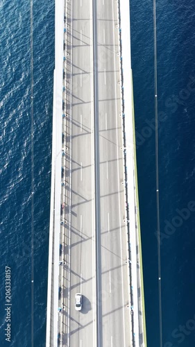 Bridge over the ocean in Greece